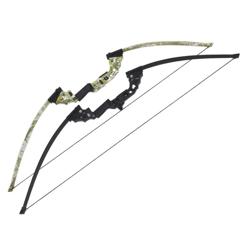 51 inch Archery Hunting Bow Right Hand 40lbs Fishing Bow CNC Alloy Riser Arcehry Hunting Straight Long Bow Outdoor Shooting fish