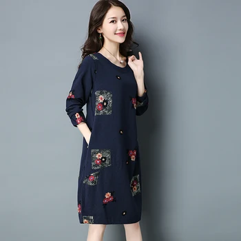 

Dress Mother autumn middle-aged 40-50 years old long-sleeved large size female 2020 new spring and autumn