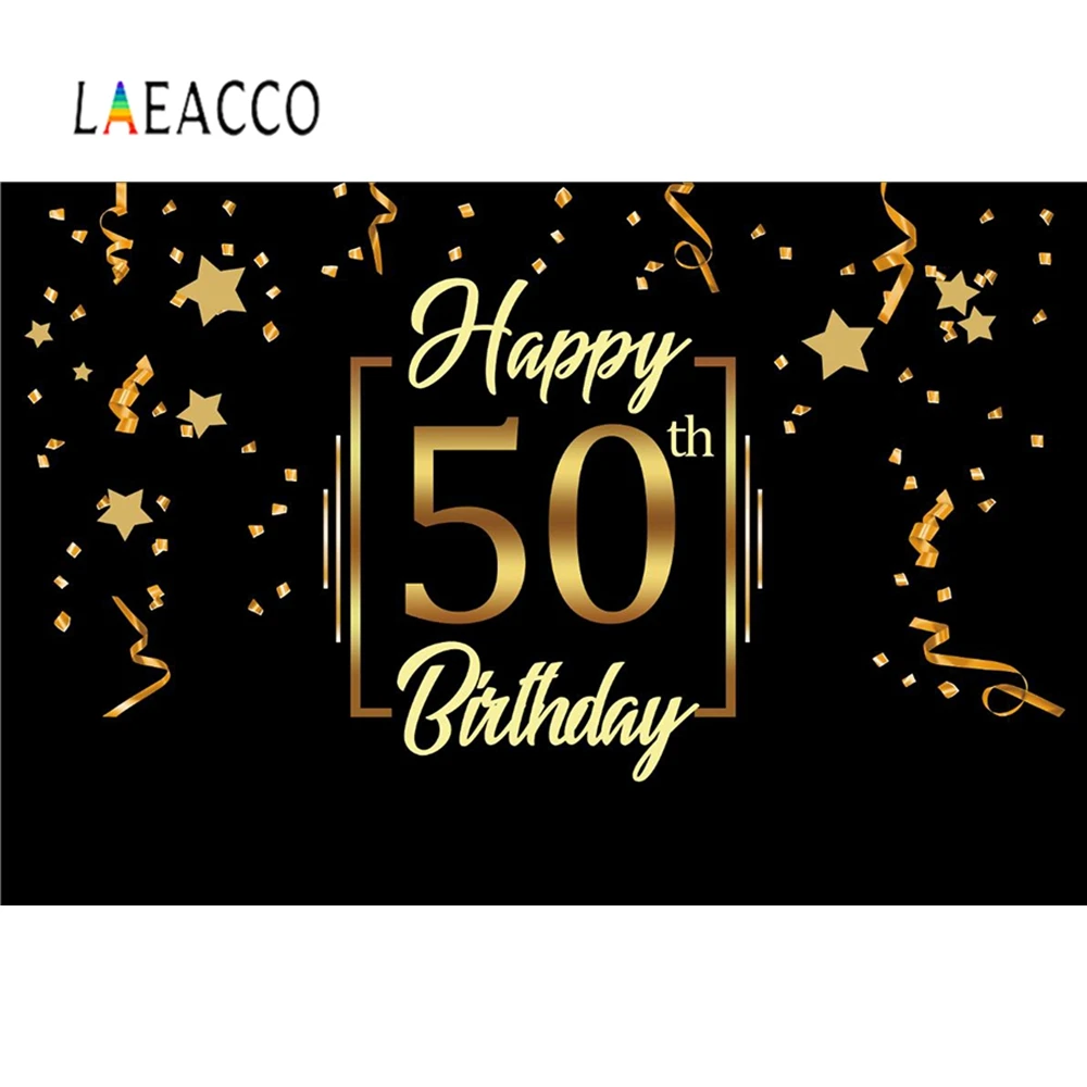 Laeacco 30th 40th 50th день рождения постер сцена фотографический фон бесшовный Баннер
