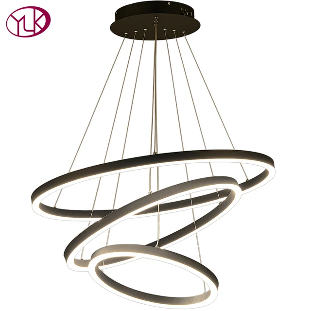 Youlaike Modern Led Chandelier For Living Room Large Black Hanging Youlaike Modern Led Chandelier For Living Room Large Black Hanging Acrylic Lamps Long Staircase Indoor Hallway