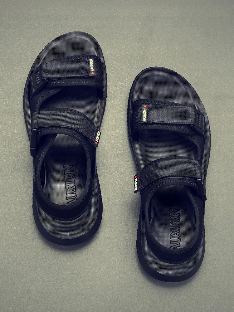 

2018 New Soft Bottom Men's Sandals Men's Summer Beach Net Red Korean Version Of The Trend Of Leisure Men's Shoes Breathable
