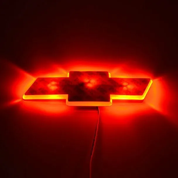 Red LED Car Decal Logo Light Badge Lamp Emblem Sticker for Chevrolet Cruzein Emblems from