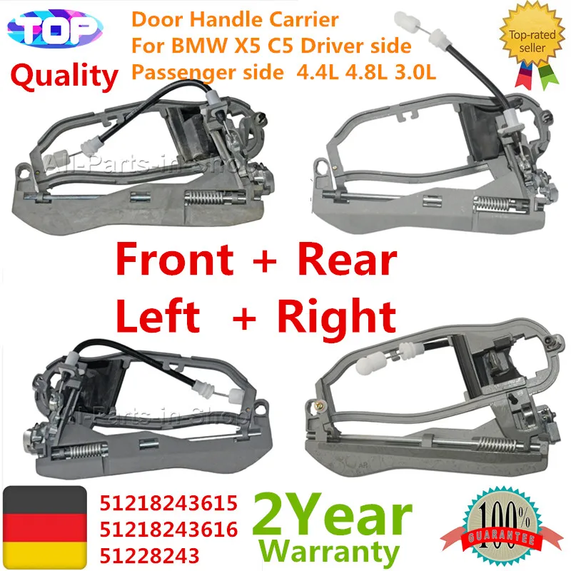 

AP03 51218243615 51218243616 51228243 Front Rear Left Right Door Handle Carrier For BMW X5 E53 Driver Passener 4.4L 4.8L 3.0L