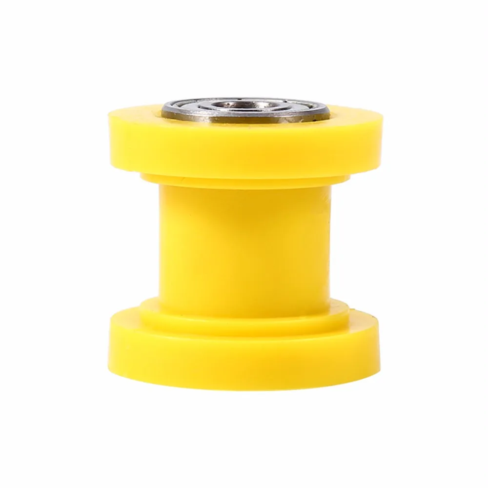 Car Styling 8mm Dirtbike Drive Chain Roller Tensioner Guide Wheel Pit Bike Chain Roller Yellow