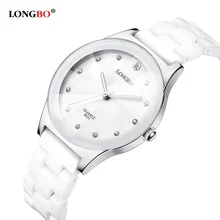 Resistente Al Agua Fácil de Leer para Deportes de Las Mujeres De Cerámica Reloj de Pulsera de lujo, Envío Libre de Calidad Superior de la Señora relojes de Vestir