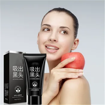 

60ml Natural volcanic mud Face Care Black Mask facial mask Blackhead Remover Peeling Acne skin Treatments mascara remove dots