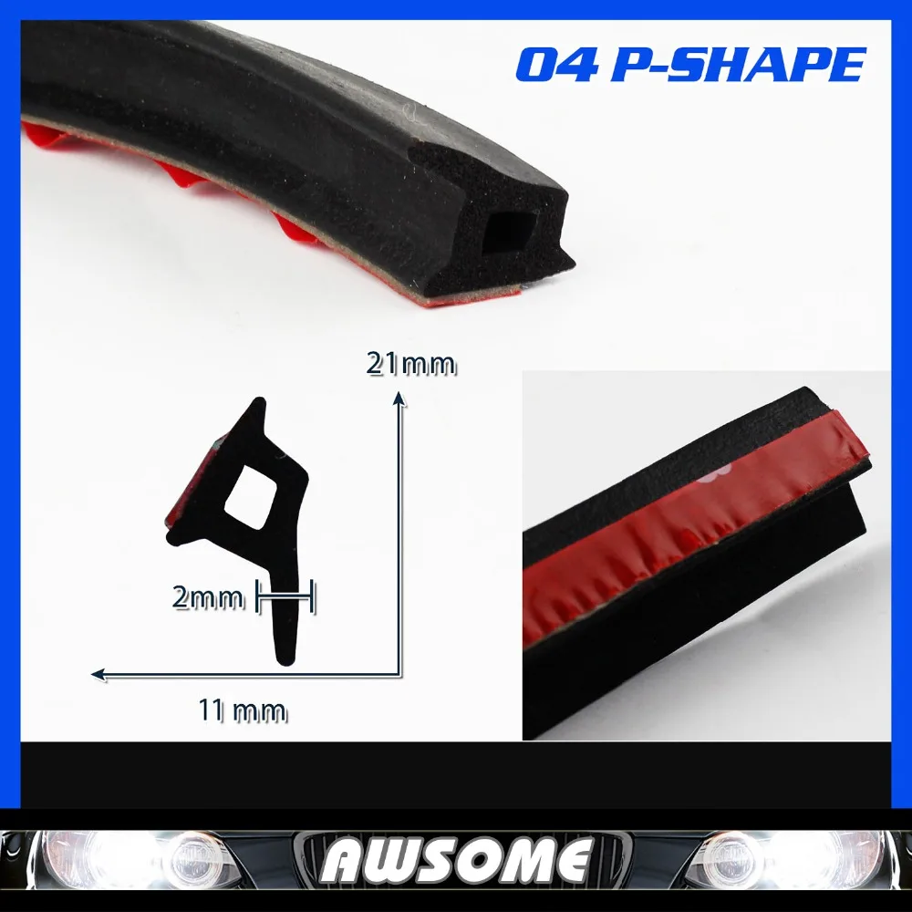 

40" 100CM P Shape Pillar PVC BLACK durable Edge Trim Seal Strip panels Lock Camper Rubber Truck flexible resistance noise
