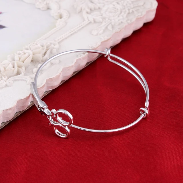 42mm Expandable Baby Bangle in Sterling Silver