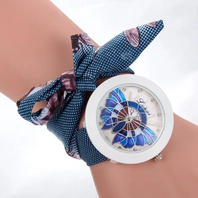 Ladies Flower Scarves Bracelet Watches Women Fashion Diamond Crystal Quartz Wris Ladies Flower Scarves Bracelet Watches Women Fashion Diamond Crystal Quartz Wris