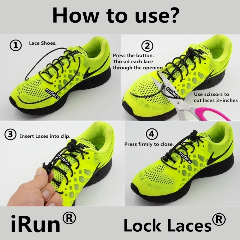 2018 Running Lock Laces Never Tie Your 