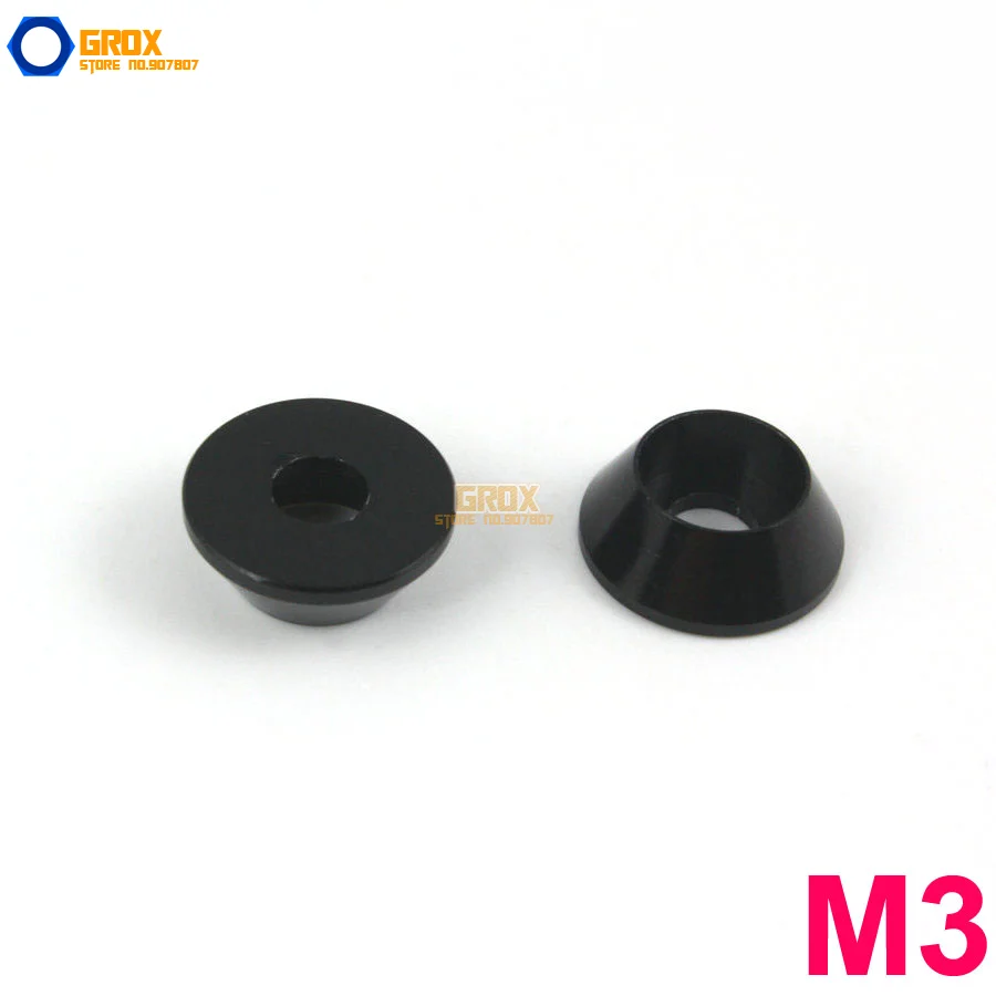30 Pieces M3 Black Aluminum Washer Socket Head Cap Screw Washerin Washers from Home Improvement