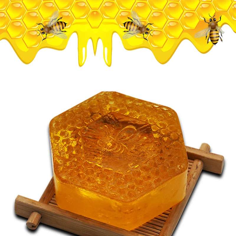 

100g Honey Kojic Acid Soap Deep Cleaning Handmade Whitening Soap Natural Bath Body Skin Care Propolis Honey Milk Soap Bath Soap