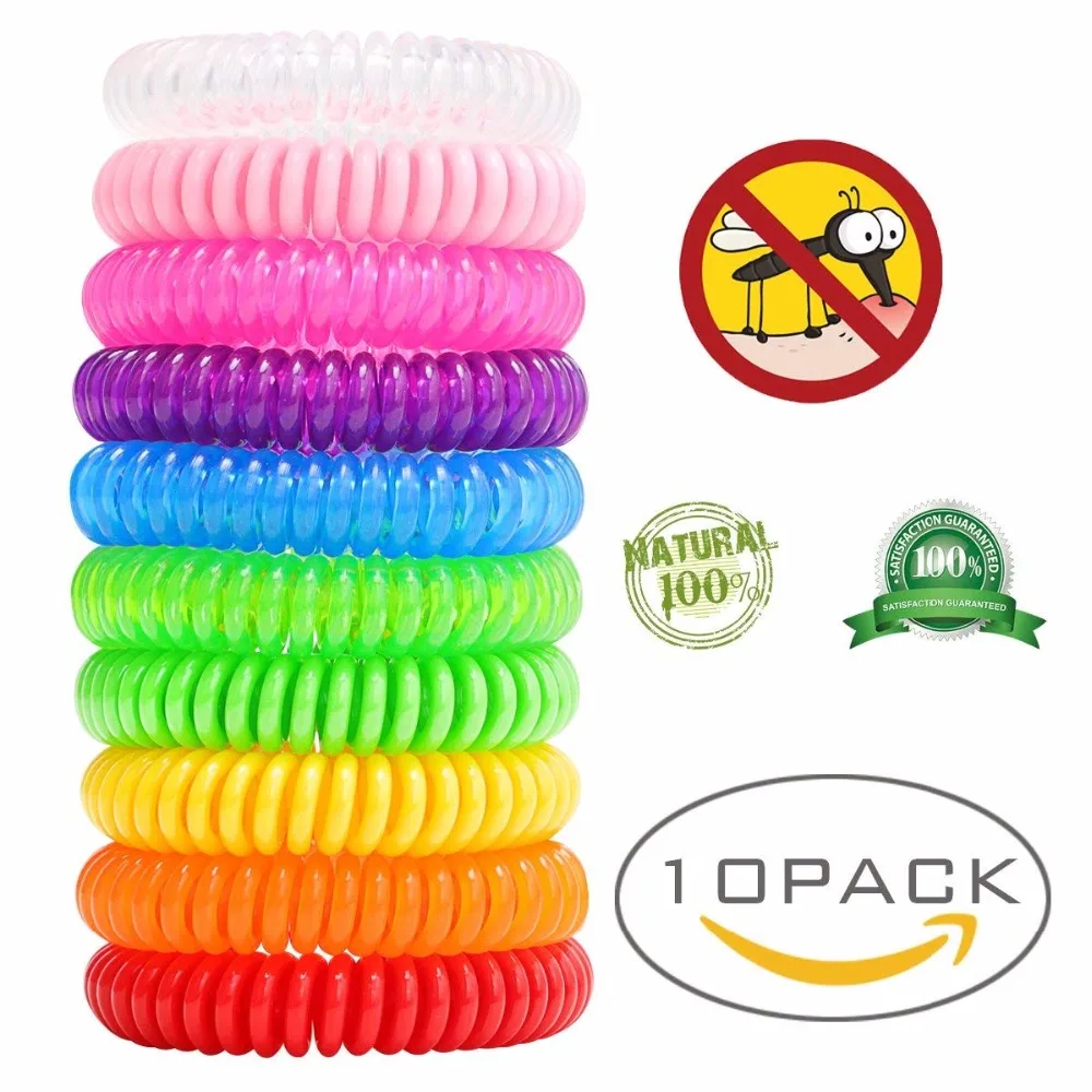 

10 Pcs/lot Mosquito Repellent Bracelet for Adults, Children and Kids, Waterproof and Eco-Friendly up 200 Hours safe to use