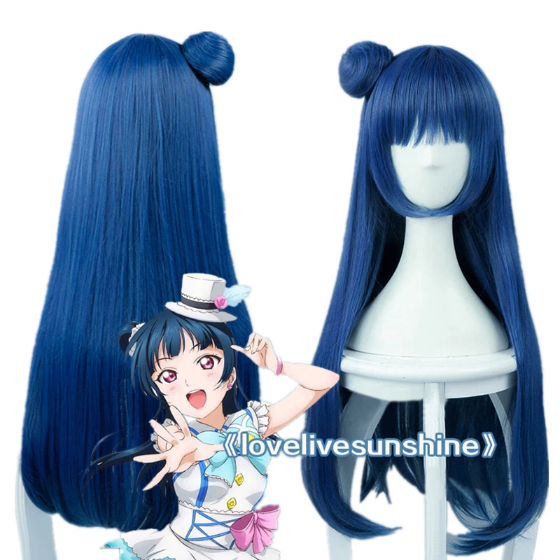 Милый! Солнечный свет! Love Live Sunshine Ёсико Цусима 80 см Смешанные синие термостойкие