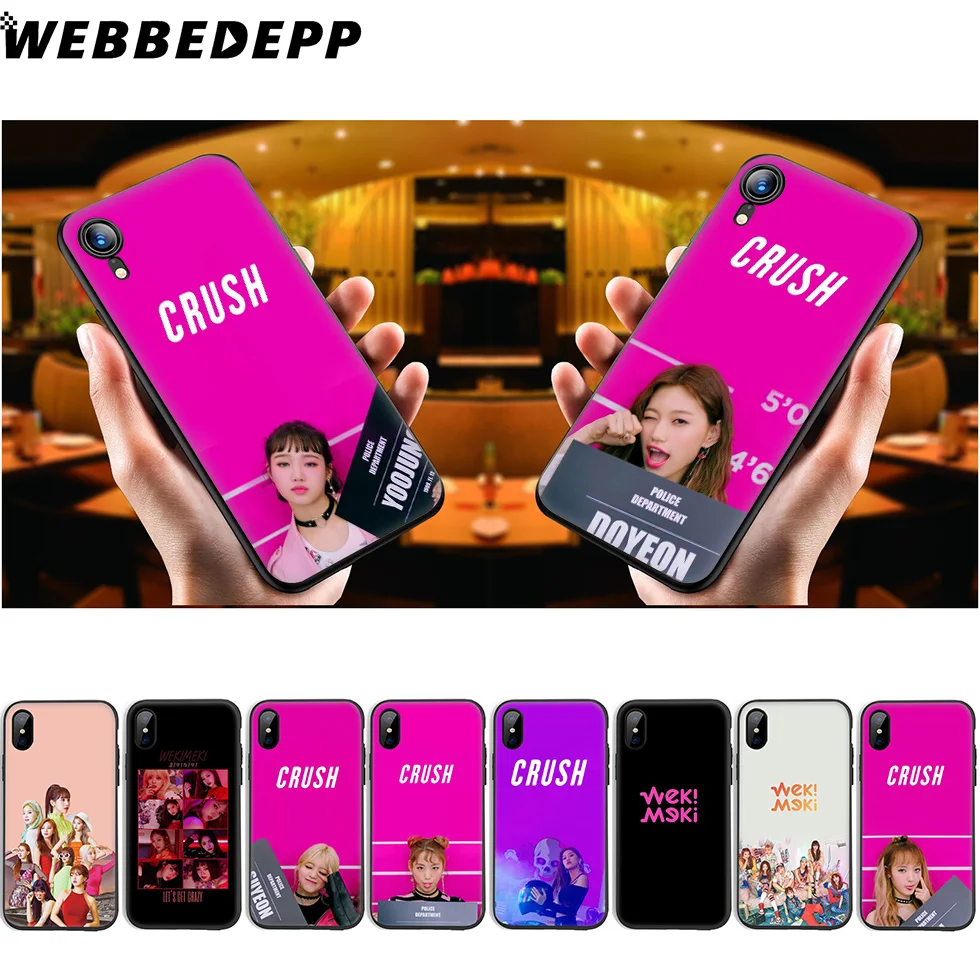 WEBBEDEPP Weki Meki Band K Pop Soft Silicone Case for iPhone 11 Pro Xr Xs Max X or 10 8 7 6 6S Plus 5 5S SE |
