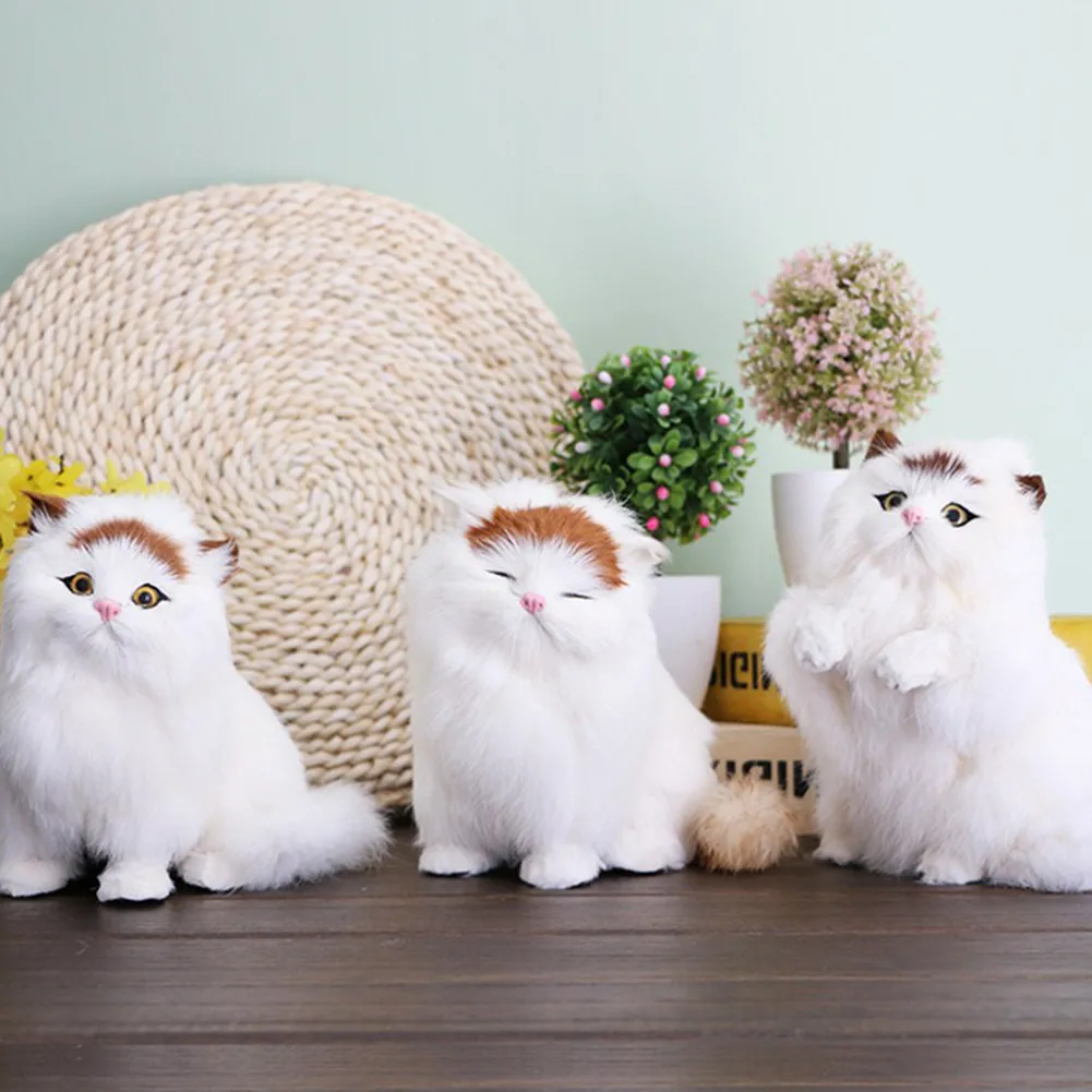 

Plush toys for children kawaii Simulation Cat Plush Animals Toy Kids Birthday Party Gifts Birthday Gifts Y625