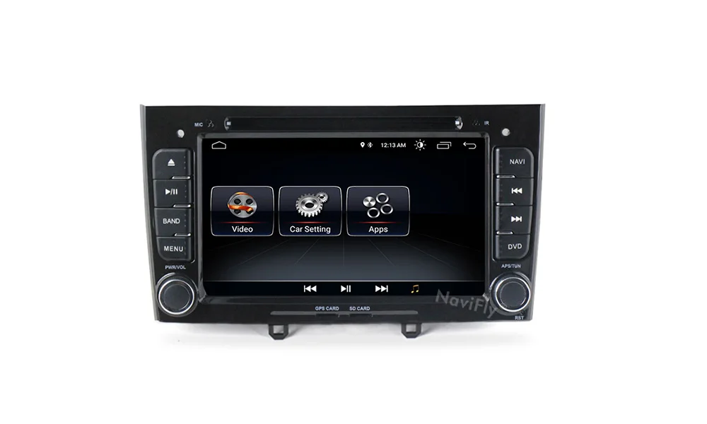 Discount NaviFly Android 8.1 2din Car GPS radio stereo for Peugeot 408 Peugeot 308 308SW Car dvd player with Audio BT canbus RDS 12