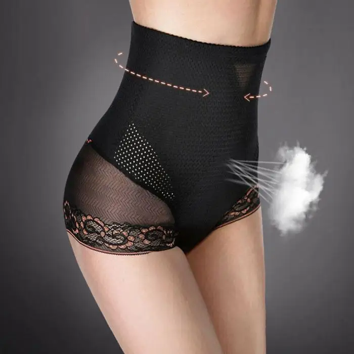 High Waist Belly Control Panty Hips Up Shapewear Breathable Postnatal Underwear Women GDD99