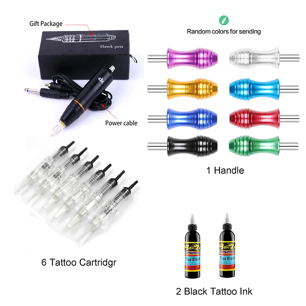 

Pen Tattoo Machine Short Pen Machine Swiss Motor Tattoo Rotary Machine permanent makeup machine cartridge tattoo pen kit