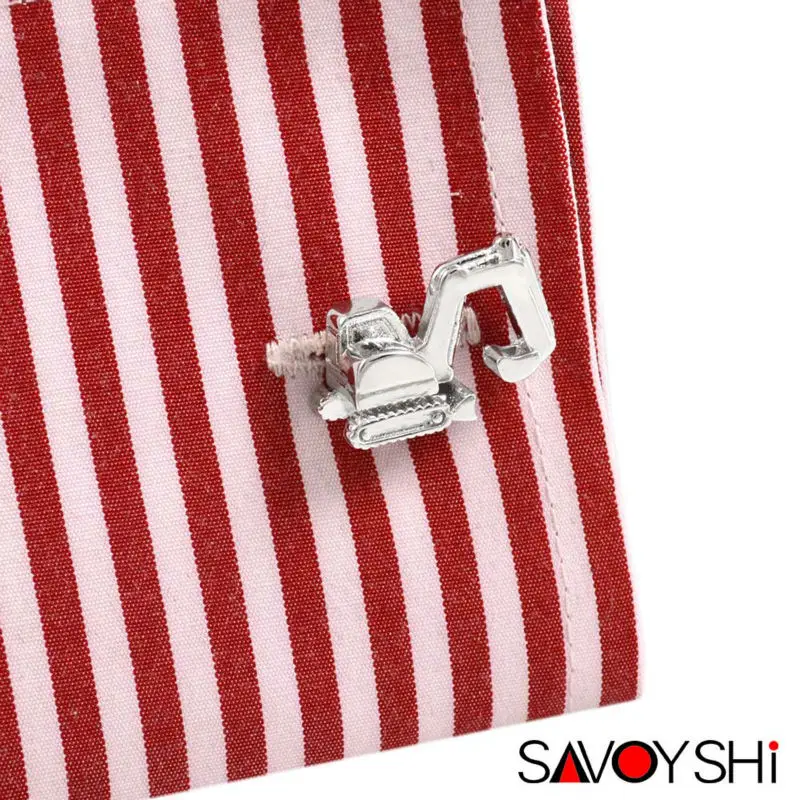 Новинка серебристые запонки SAVOYSHI для мужской рубашки высокого качества