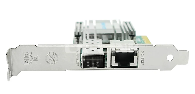 LR-LINK 4001PT-PF двойной порт 10 Gb Ethernet PCI-E-оптический сетевой карты SFP +, RJ45, волокна Media Converter три-в-одном комбинация