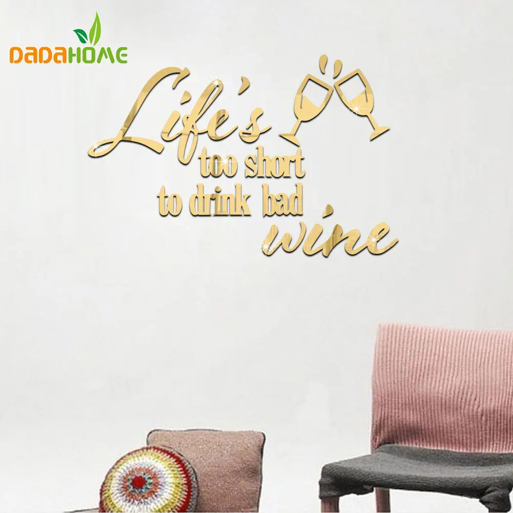 Carpe Diem Leben Slogan Spiegel Wandaufkleber Aufkleber Home Decor Wohnzimmer Schlafzimmer Raumdekoration Autocollant Wand Kaufen