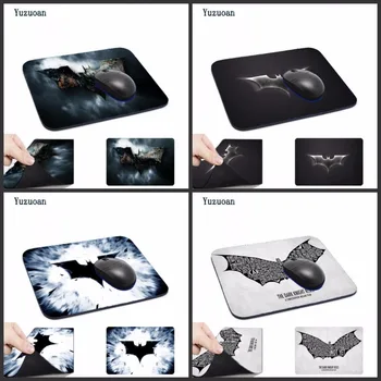 

Yuzuoan Gray batman fabr logo logo Rubber Soft aming Mouse Black Desk Mousepads 220X180x2mm and 200x250x2mm and 250x290x2mm