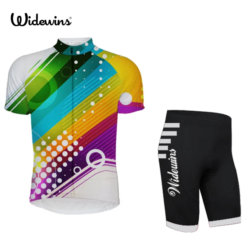 Widewins Летняя женская велосипедная футболка быстросохнущая с коротким рукавом Велоспорт одежда с полной длиной молния 5378