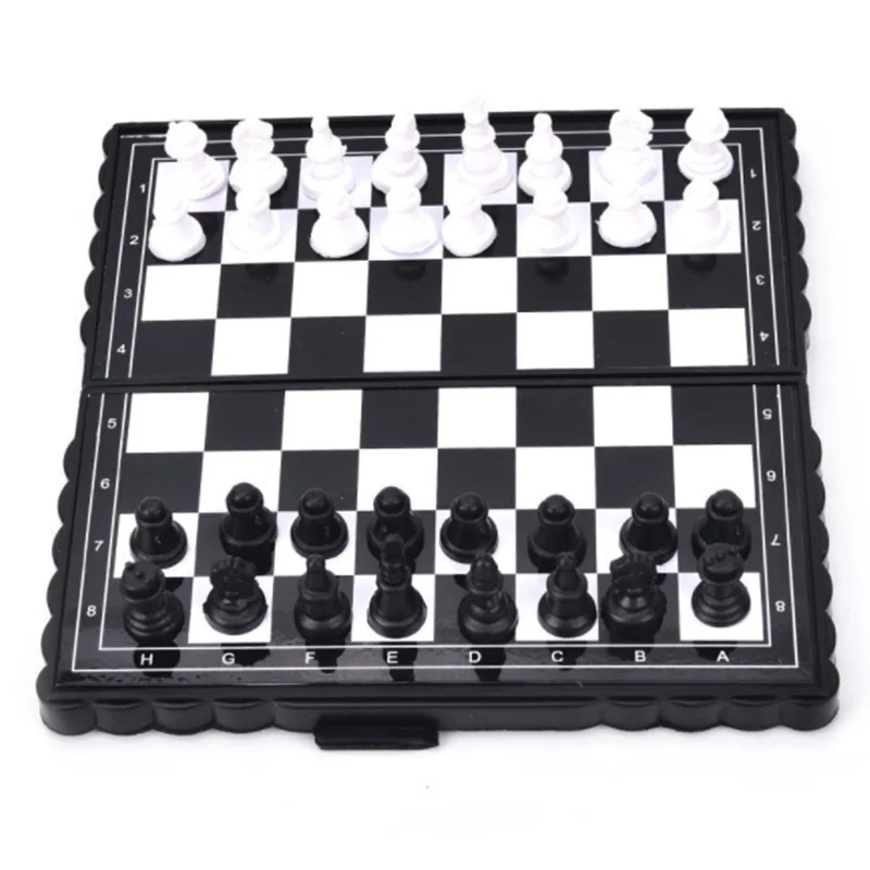 

32pcs Portable Pocket Travel Magnetic Chess Kit Mini Foldable Chess Board