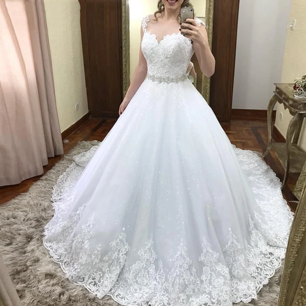 Vestido de Noiva, роскошное бальное платье принцессы, свадебное платье, см