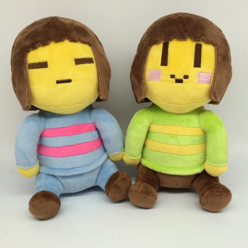 1 шт., плюшевые игрушки Undertale, 20 см, Undertale Chara& Frisk, плюшевые куклы, мягкие игрушки для детей, рождественские подарки