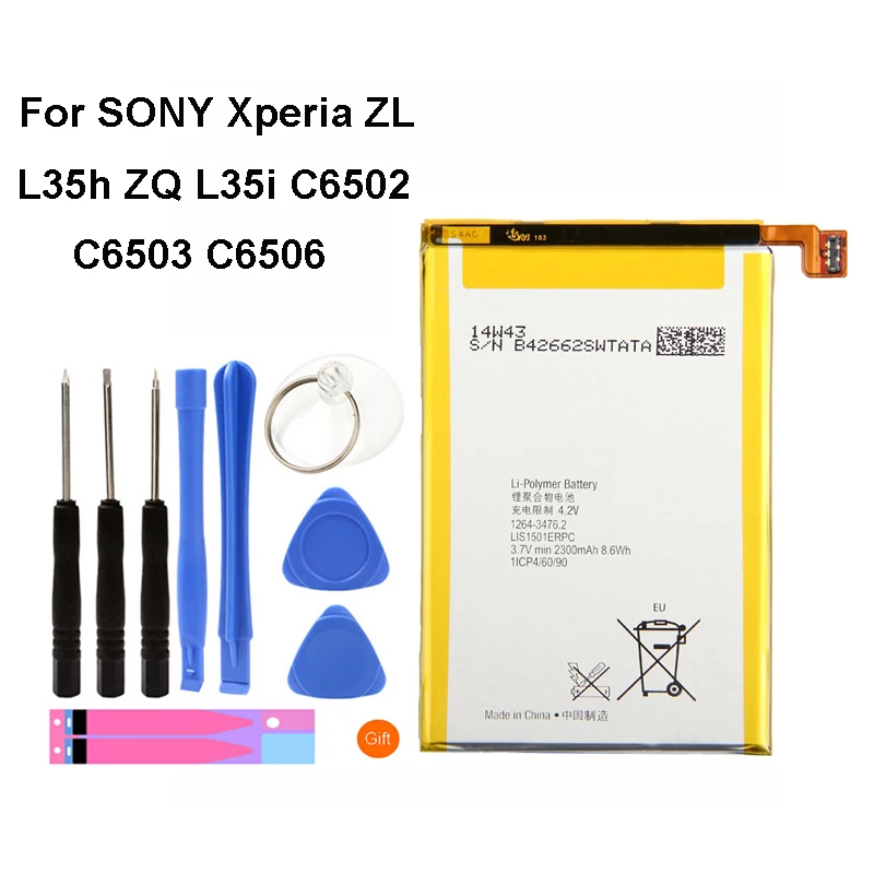 

Original LIS1501ERPC Battery For SONY Xperia ZL L35h ZQ L35i C6502 C6503 C6506 2330mAh
