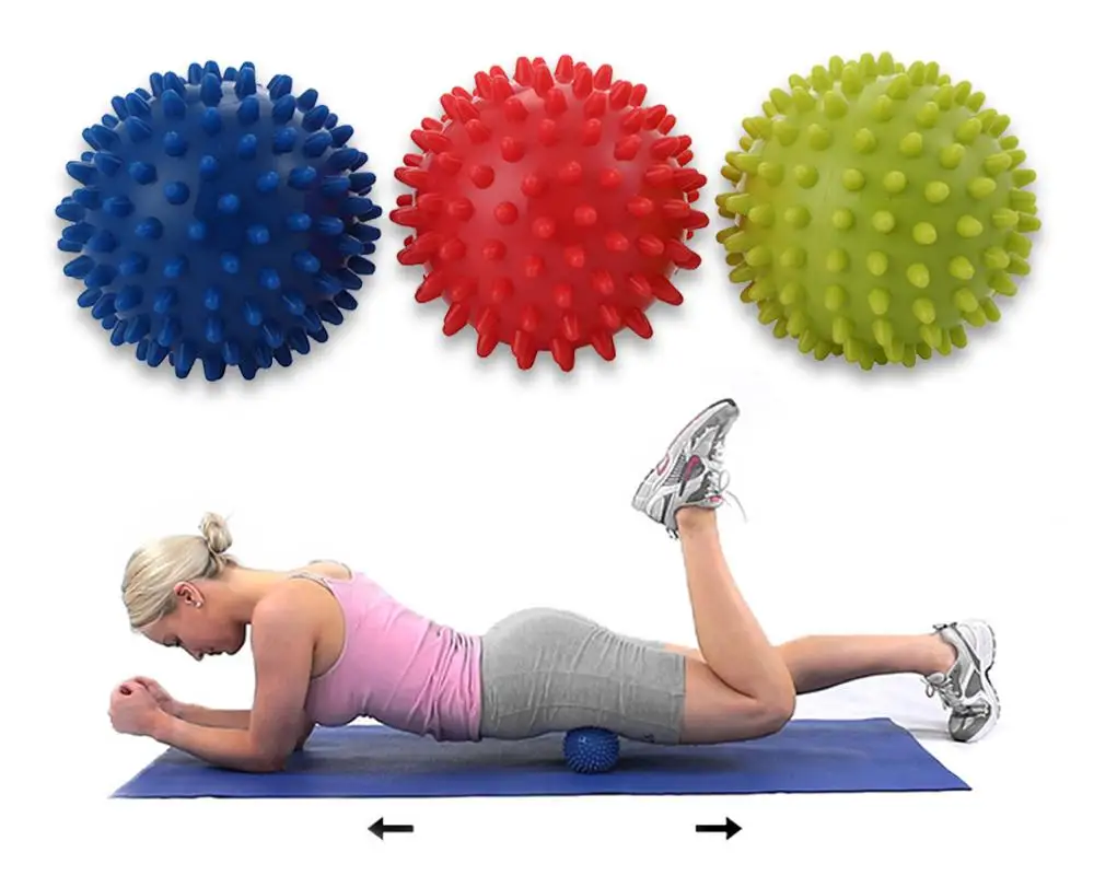 7.5cm/3 Inch Durable PVC Spiky Massage Ball Perfect for Plantar
