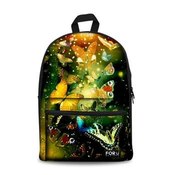

Butterfly Bling Women Canvas Backpack Fashion Fruit Watermelon Women Rucksack Girls Studentsc School Backpacks Mochila Feminina