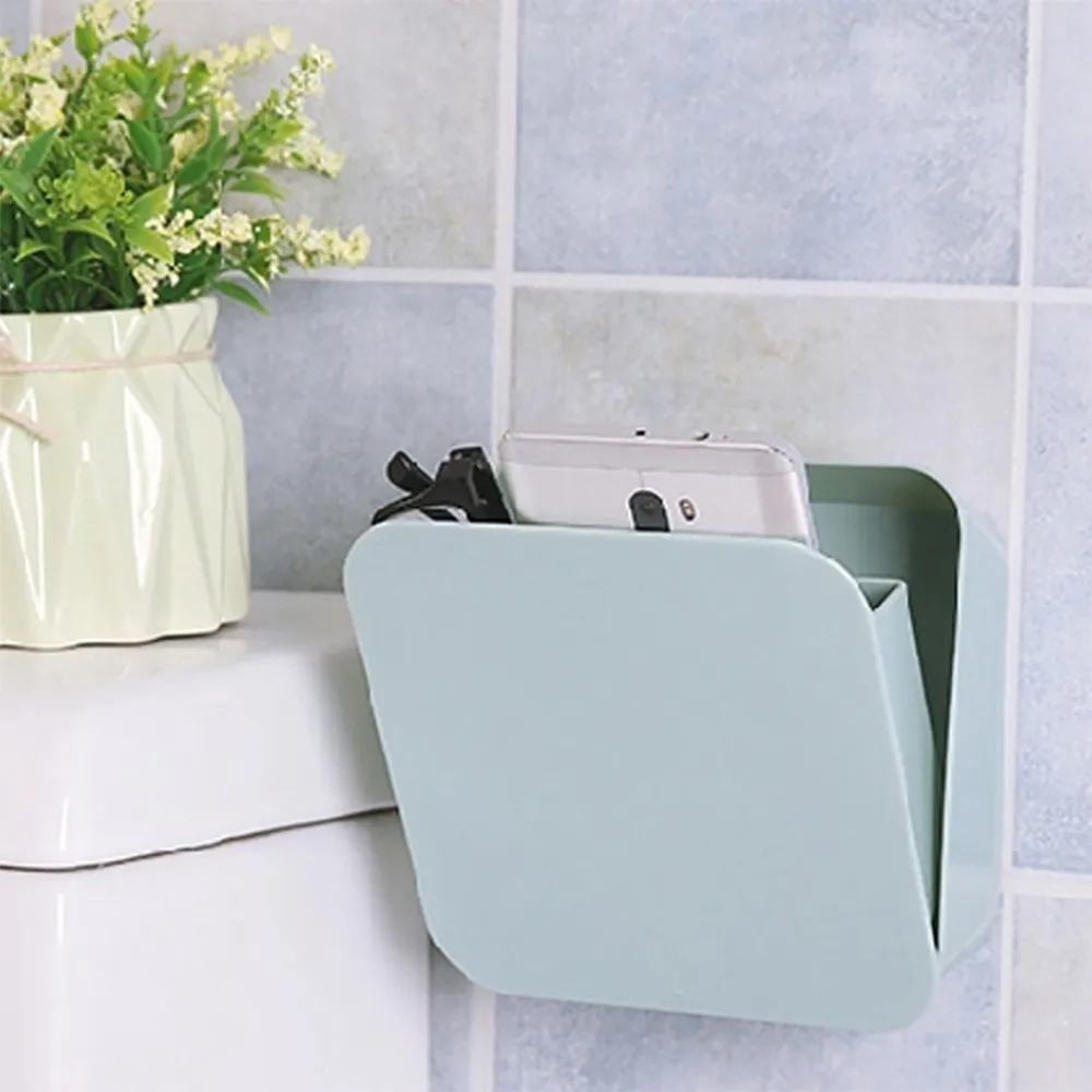 

Home Waterproof Bathroom Toothbrush Storage Boxes Bins Wall Mount Holder Makeup Phone Organizer Case Wall Hanging Storage Box