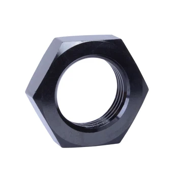 

ESPEEDER AN3 Seal Locking Fitting Adapter Bulkhead Aluminum Anodized Nut Black Fittings