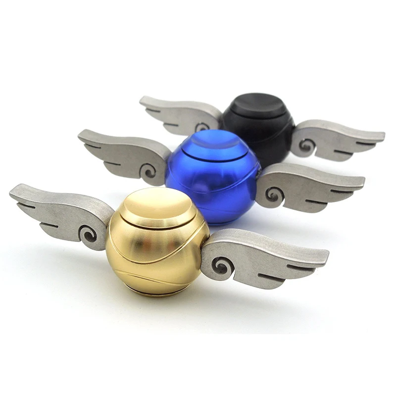 

Newest Harry Potter Gold Wings Fidget Spinner Metal EDC Colorful Angel Hand Spinner Adult Kid Child Finger Rainbow Toy Gyro