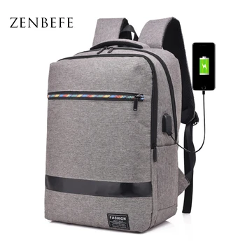 

ZENBEFE New Arrival Backpacks USB Charging School Backpacks 15.6 Inch Laptop Backpack For Men School Bags Travel Rucksack Bags