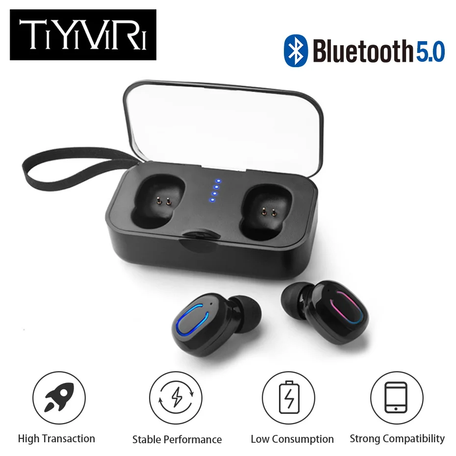 T18s TWS 5 0 беспроводные наушники Bluetooth Спорт Тренажерный зал Tws вкладыши Наушники с