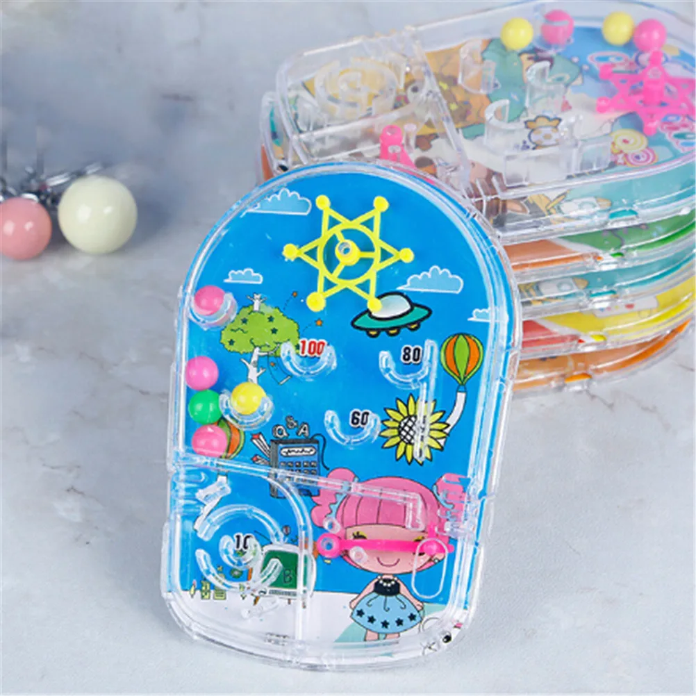 

Plastic Mini Ball Maze Intellect 3D Puzzle Toy Magic Labyrinth Balance Barrier Send Randomly