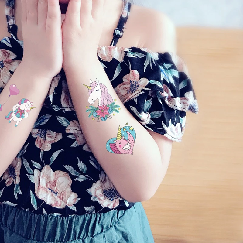 

New In Stocks Dream Colors Unicorn Stickers 1 PCS Funny Cartoon Animal Waterproof Sticker DIY Toys For Children Birthday Gifts