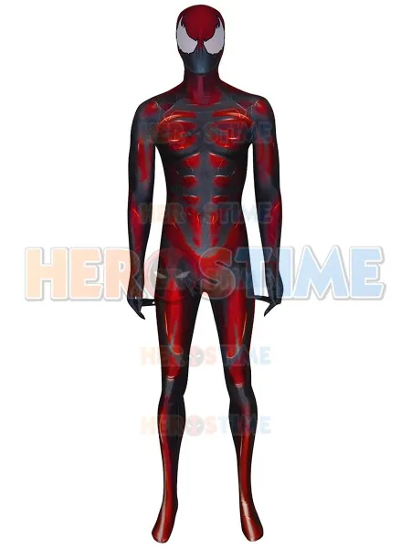 

3D Printed Venom Movie Carnage Costume Spandex Fullbody Venom Cosplay Zentai Suit Halloween Cosplay Bodysuit