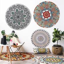 Классический европейский стиль, роскошные мягкие ковры для гостиной, спальни, круглые ковры, домашний ковер, коврик для двери, стул, стол, ковер