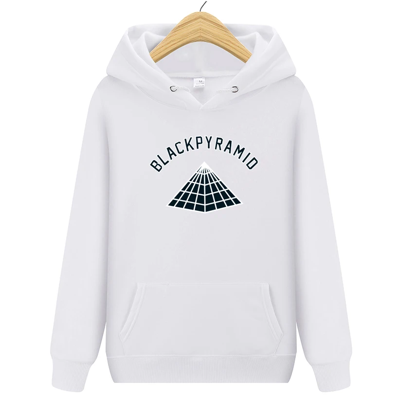 Fashion BLACK PYRAMID Hip Hop Hoodies Men Chris Brown Street Style Long Sleeve Sweatshirt Justin Bieber Purpose Tour Hoody