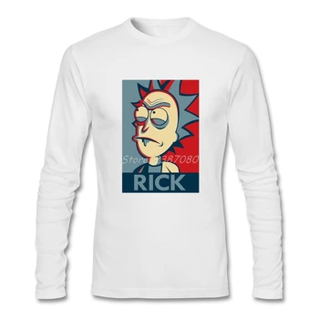 

Rick T Shirt Custom Long Sleeve Clothes For Men New Boyfriend Cotton The Icon T Shirts Fitness Men