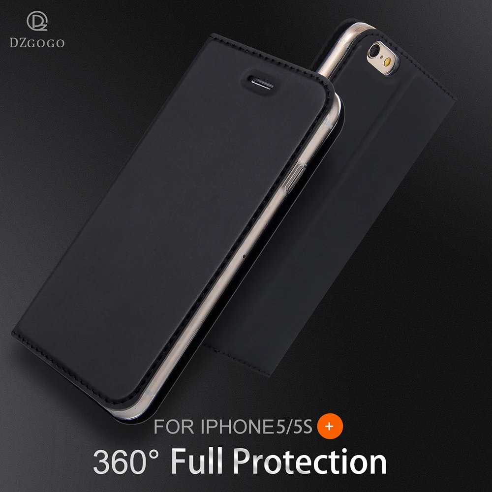

For APPLE iphone 5 5s SE Case PU Flip leather Case For APPLE iphone 5 5s SE Wallet Cover capa Full protective Book style DZGOGO