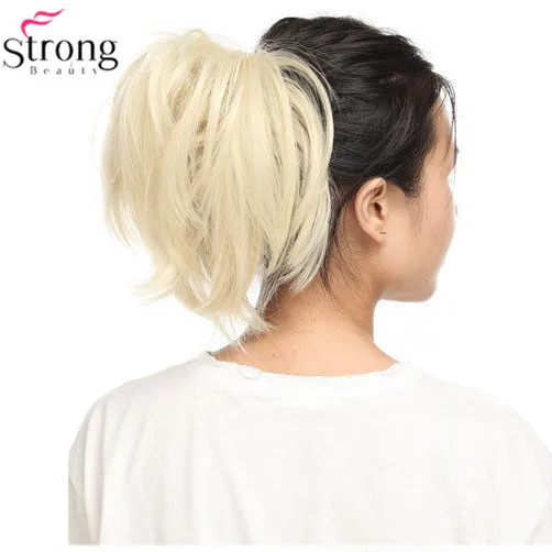 StrongBeauty накладные волосы на клипсе 12 дюймов густые синтетические выбор цвета