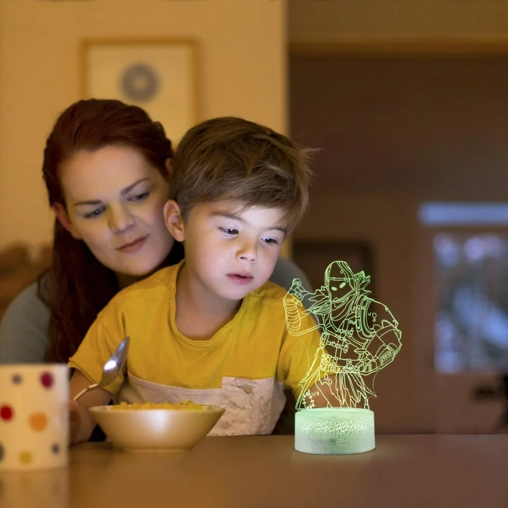  Fortress night Weapon Colors Changing Projection Kids Lamp USB Led Action Figure light up Luminous  - 33015430855