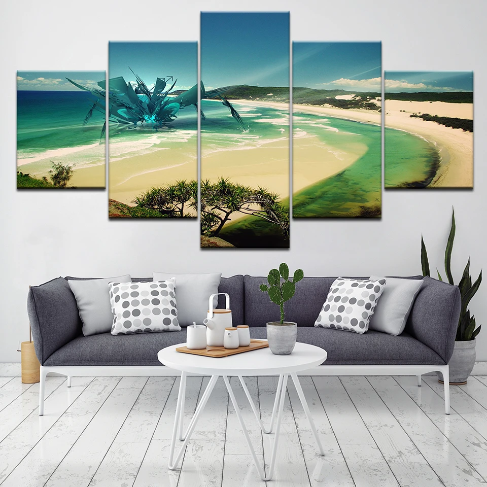 5 Панель картина истребитель с трёхмерными чертёжами Wall Art Печать на холсте
