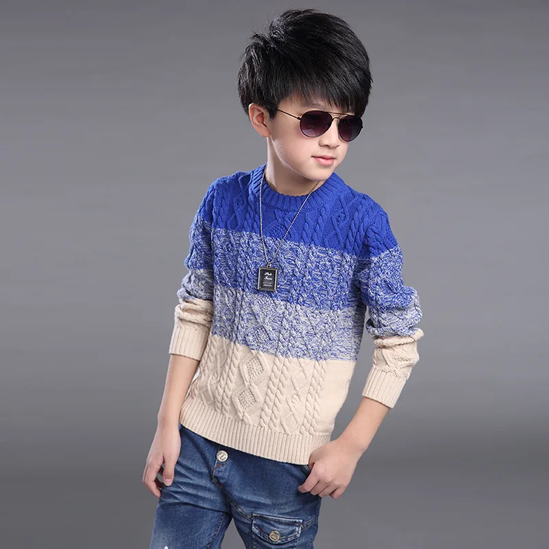 

Back to School Outfit Autumn Baby Boys Sweaters Striped Cotton Toddler Sweater Children Winter Clothes Fashion Children Clothing
